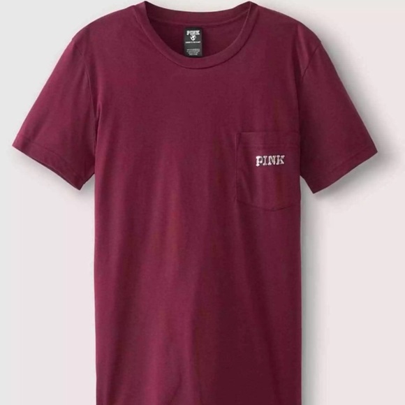 PINK VS Campus Sequins Short Sleeve Tee Top New With Tag - Picture 13 of 14